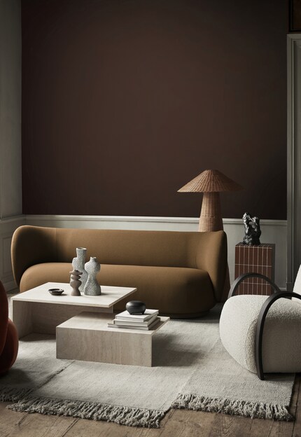 Ihr monochromer Look lässt das Design «Dou» förmlich mit dem Interior verschmelzen.