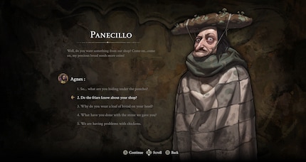 Yup, Panecillo is wearing a mouldy loaf of bread as a hat.