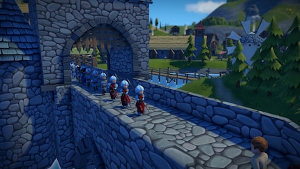 From an EA save: troops on the march to a mission outside the map.