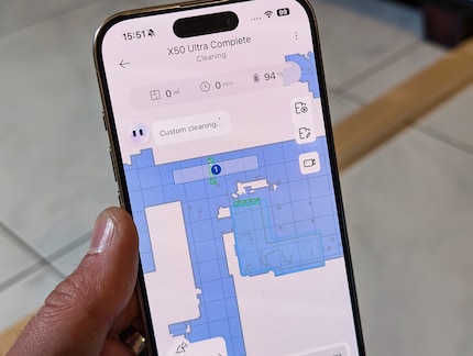 The threshold is automatically marked on the map.