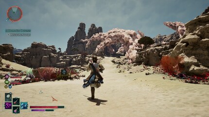 Avowed offers a lot of variety, including this merciless desert landscape in Shatterscarp.