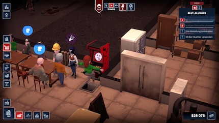 A human guest falls for my arcade machine trap ...