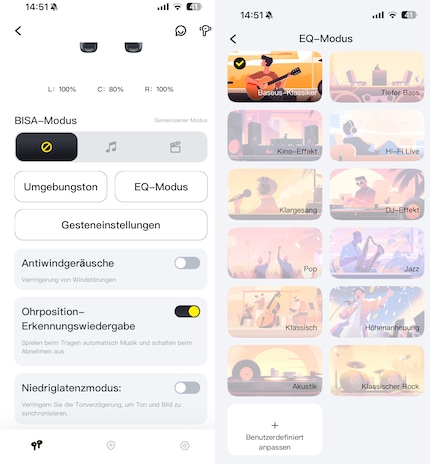 In der App kannst du das Ein oder Andere justieren, sie ist aber keine Offenbarung.