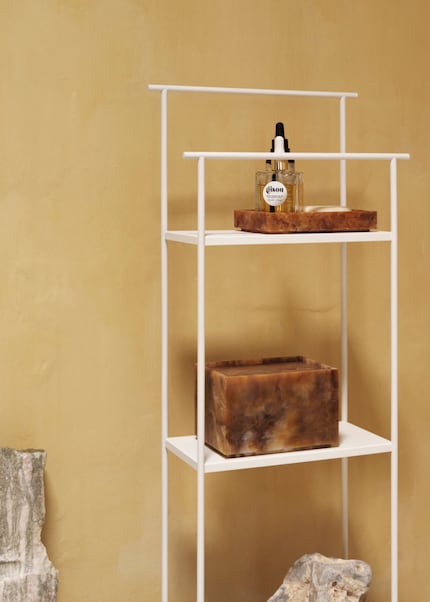 Trays make even a shelf look much tidier.