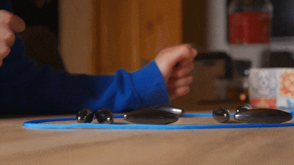 This is what the magnets look like in slo-mo when they take on a life of their own.