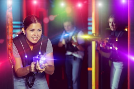 Laser tag is momenteel een hit als de kinderen hun zin krijgen.