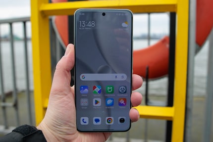 Een grote telefoon.