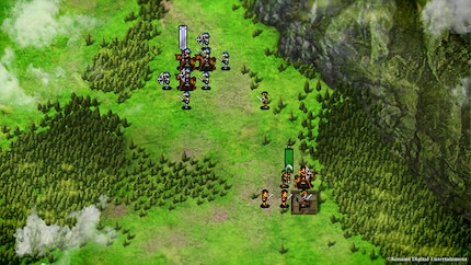 The epic battles are fought in the style of a tactical JRPG.
