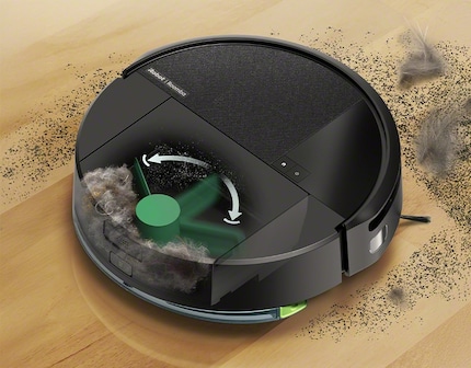 The Roomba 205 compresses dust and dirt so that you don't have to empty the container as often.