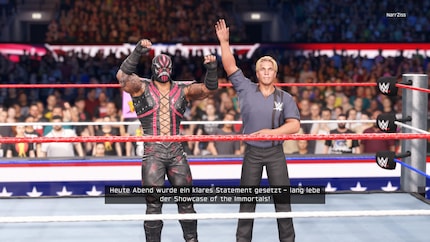 I was able to win my match at Wrestlemania and thus conclude my story.