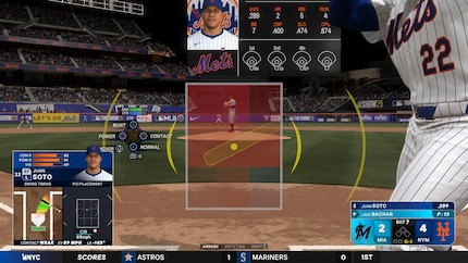 Bottom 7, no outs and one strike is shown in the bottom right-hand corner of the graphic. Logical, right?