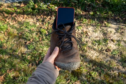 One shoe weighs as much as my phone.