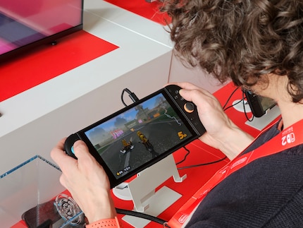 «Mario Kart World» in handheldmodus.