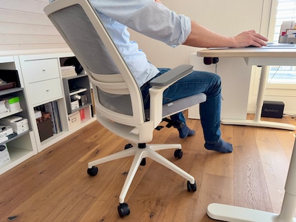 Testing the comfort of office chairs is part of my job. Pretty cushy, right?