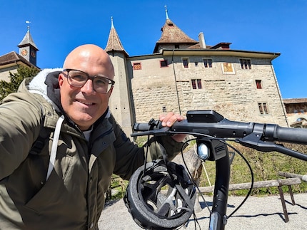 Selfie met alleen kasteel Kyburg - nu eens zonder de Iron Maiden.