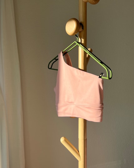 Not just for workouts: my trusted asymmetric sports bra.