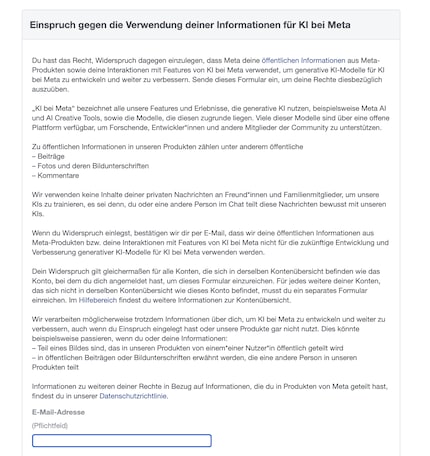 Voor Instagram en Facebook hoef je alleen je e-mailadres in te voeren.
