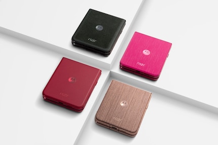 Die Farb- und Materialvariaten des razr 60 Ultra