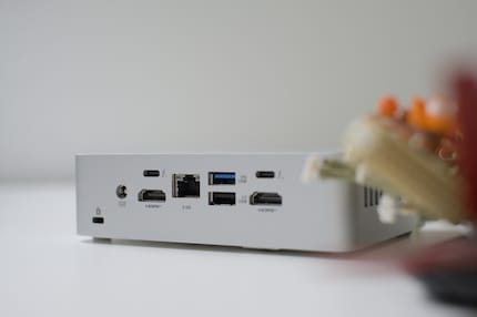 Dankzij de twee Thunderbolt poorten kunnen zelfs externe GPU's op de NUC worden aangesloten.