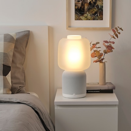 In addition to shelf speakers and sounding pictures, there were also two Symfonisk lamps.