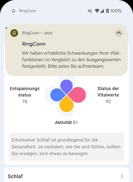 Achtung, da ist etwas nicht in Ordnung – das meldet der Ring völlig zurecht.