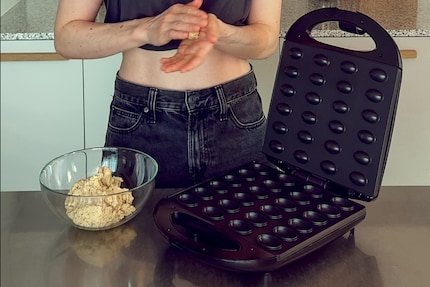 De deegballetjes vormen voor de eerste test.