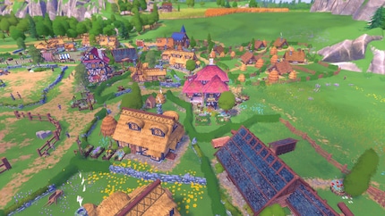 Zien het landschap en de huisjes er niet prachtig uit? 