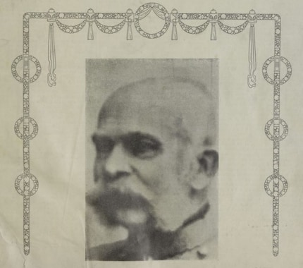 Telegrafische foto van keizer Frans Jozef, afgedrukt in «Das interessante Blatt», januari 1907