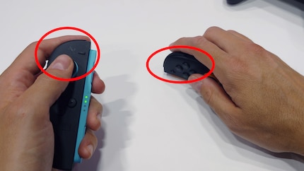 Die L-, ZL-, sowie R- und ZR-Tasten sind sehr lang geraten. Hier spiele ich gerade die Nintendo Switch 2 Welcome Tour.