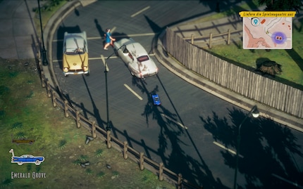 Het rijden met de miniauto's voelt anders. Ik kan op deze manier de banden van de normale auto's slopen.