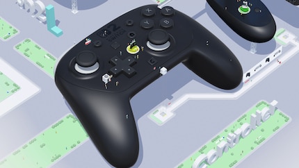 Der Pro-Controller sieht auch virtuell in der Nintendo Switch 2 Welcome Tour schick aus.