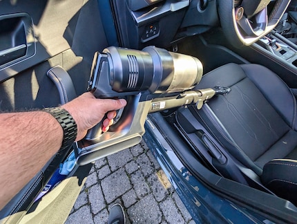 Ik merkte de extra kracht bij het stofzuigen van de auto.