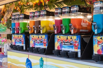 De droom uit mijn kindertijd: een batterij slushiemachines.