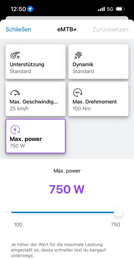 Maximale ondersteuning tot 100 Nm, 750 W en 400 procent.