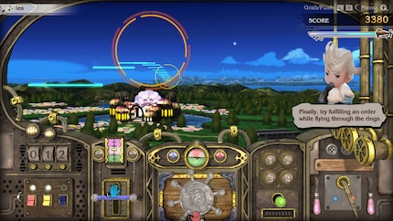 De minigame met het luchtschip is erg geslaagd.