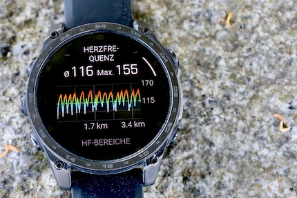 De hartslagsensor reageert snel, zelfs tijdens korte intervallen.