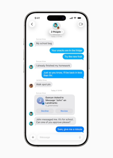 In future, you will have more control over who your child communicates with.