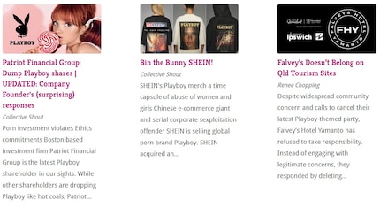 Eine Anti-Porno-Kampagne richtet sich gegen das Playboy-Magazin.