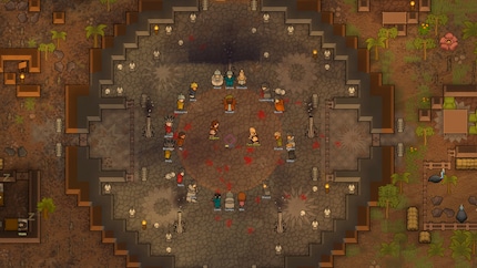 In «RimWorld» kan ik mijn kolonie vormgeven en de DLC «Ideology» gebruiken om bijvoorbeeld religieuze rituelen uit te voeren.