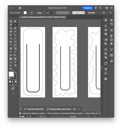Voor deze eenvoudige tekeningen gebruik ik Adobe Illustrator, ...