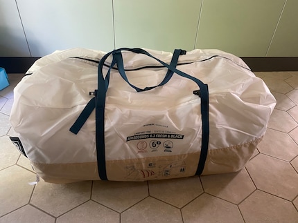 Ik ben bang dat de tent er maar één keer zo uit zal zien: voor de eerste worp.