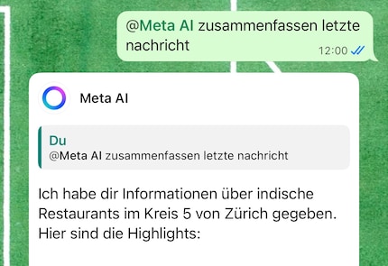 De Meta-AI kan je samenvattingen, advies en meer geven - en slaat de verzoeken op.