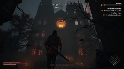 The huge cathedral is beautifully staged.