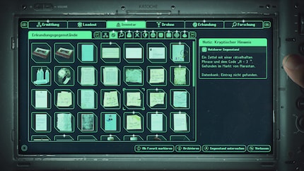 An inventory like in Racoon City