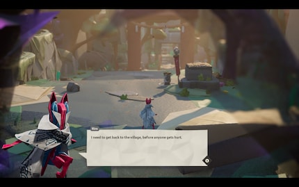 The story is told through speech bubbles. No voice acting here.
