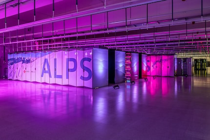 Der Supercomputer «Alps» steht in Lugano und wird unter anderem von der Swiss AI Initiative genutzt.