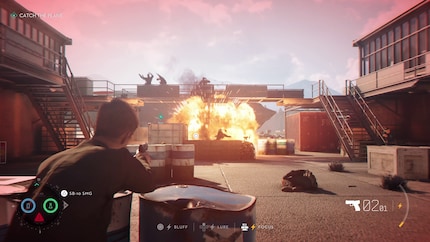 Like Uncharted, only with more explosions. Way more explosions.