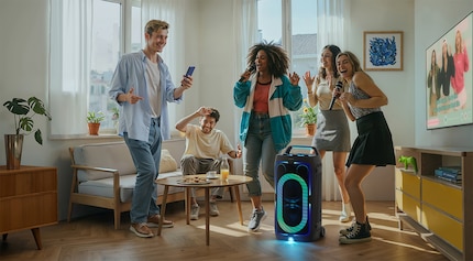 Die Speaker bieten viele Anschlüsse, stabile Akkus und LEDs.