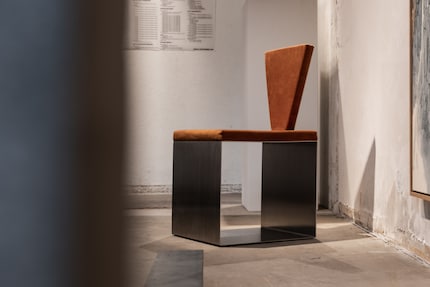 Lighter than expected: The Fragua Chair 03 by Siete Studio is a sculptural chair that plays with hollow space and geometric shapes.