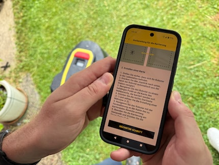 De app legt alles stap voor stap uit, ...